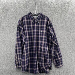Cinch Long Sleeve Button Down Western Shirt Mens XXL Plaid Multicolor Flip CufSs